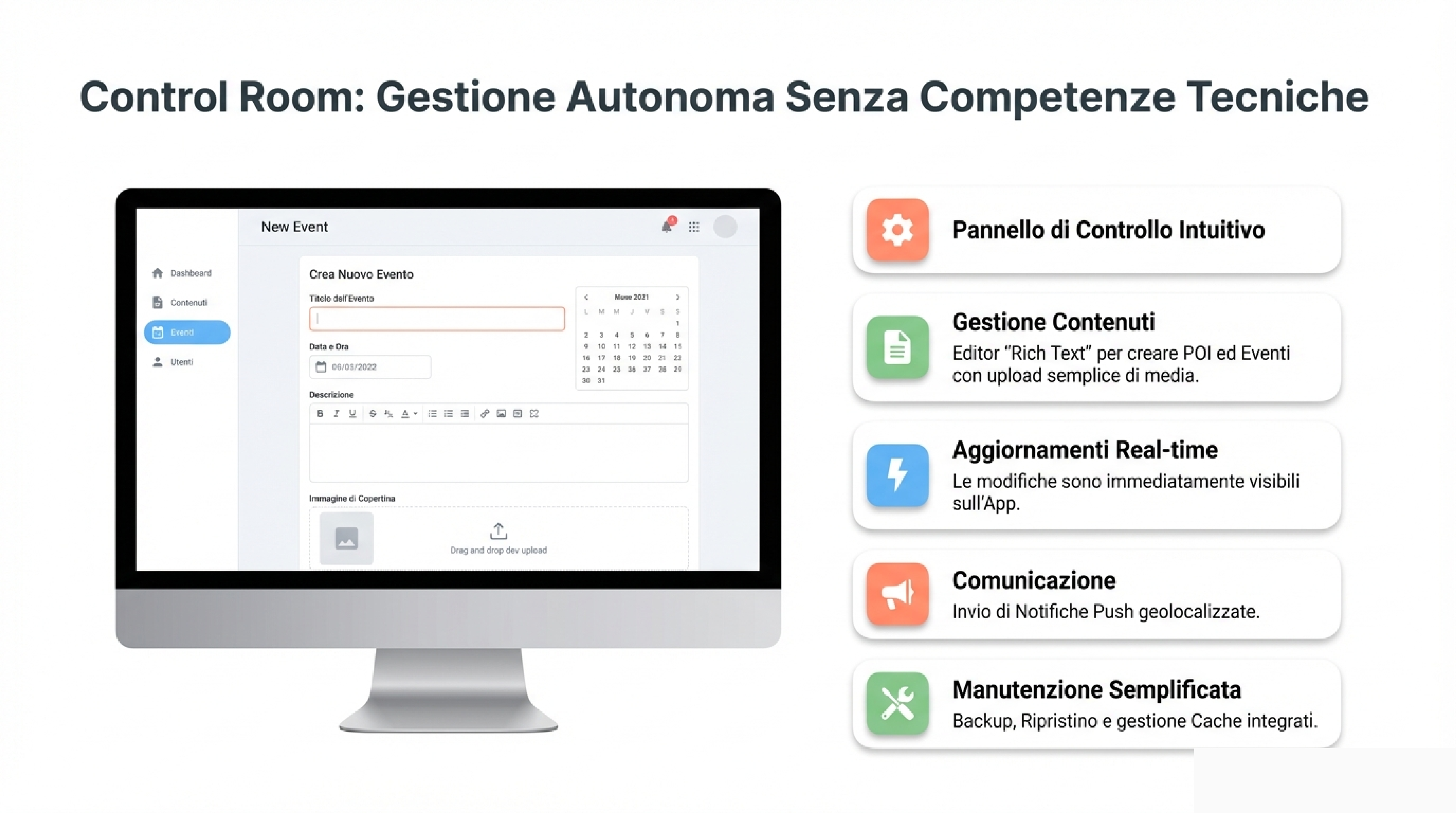 Dashboard: gestione autonoma per il Comune